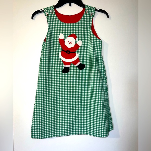 The Bailey Boys Santa Christmas dress (reversible), size 6X - Picture 1 of 6